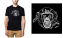 LA Pop Art Men's Premium Word Art T-shirt - Chimpanzee